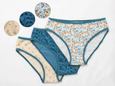 Floral Cotton Bikini 3-Piece Set- XL