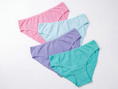 Soft Cotton Bikini 4-Piece Set-M