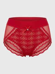 Heart Lace High-Waist Panty