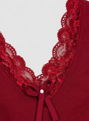 Elegant Lace Pajama Set