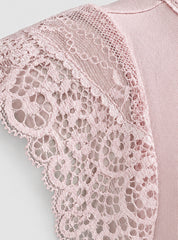 Blush Lace Lounge Set