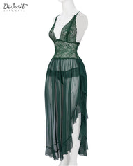 Emerald Lace Dream Nightgown