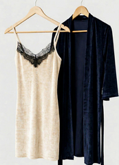 Signature Velvet Robe & Nightshirt