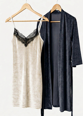 Signature Velvet Robe & Nightshirt