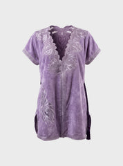 Elegant Embroidery Bathrobe