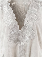 Elegant Embroidery Bathrobe