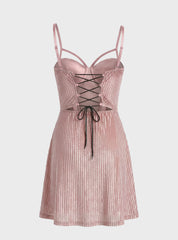 Ribbed Velvet Babydoll