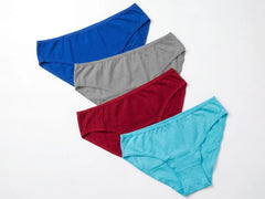 Soft Cotton Bikini 4-Piece Set-M