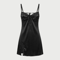Black Satin Nightdress