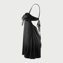 Black Satin Nightdress