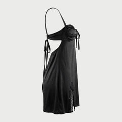 Black Satin Nightdress