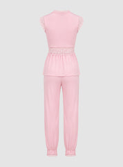 Blush Lace Lounge Set