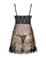 Midnight Leopard Babydoll