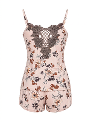 Floral Lace Short Pajama